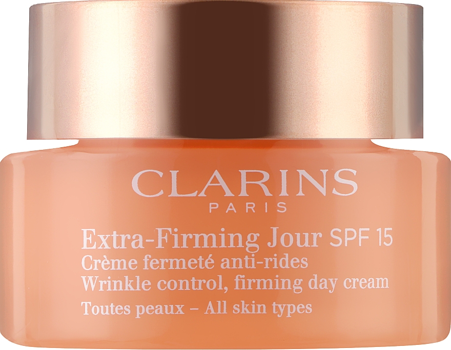 Straffende Tagescreme SPF 15 - Clarins Extra-Firming Wrinkle Control Day Cream SPF 15 — Bild N1