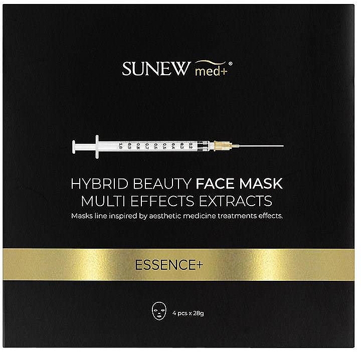 Hybrid-Tuchmaske für das Gesicht mit Peptiden und Schneckenschleim - SunewMed+ Essence Hybrid Beauty Face Mask — Bild N1