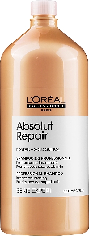 Shampoo für trockenes, strapaziertes Haar - L'Oreal Professionnel Absolut Repair Gold Quinoa +Protein Shampoo — Bild N6