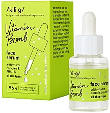 Düfte, Parfümerie und Kosmetik Tonisierendes Gesichtsserum mit Vitaminkomplex und 1 % AHA - Kili·g Vitamin Bomb Face Serum With Vitamin Complex & AHA 1%