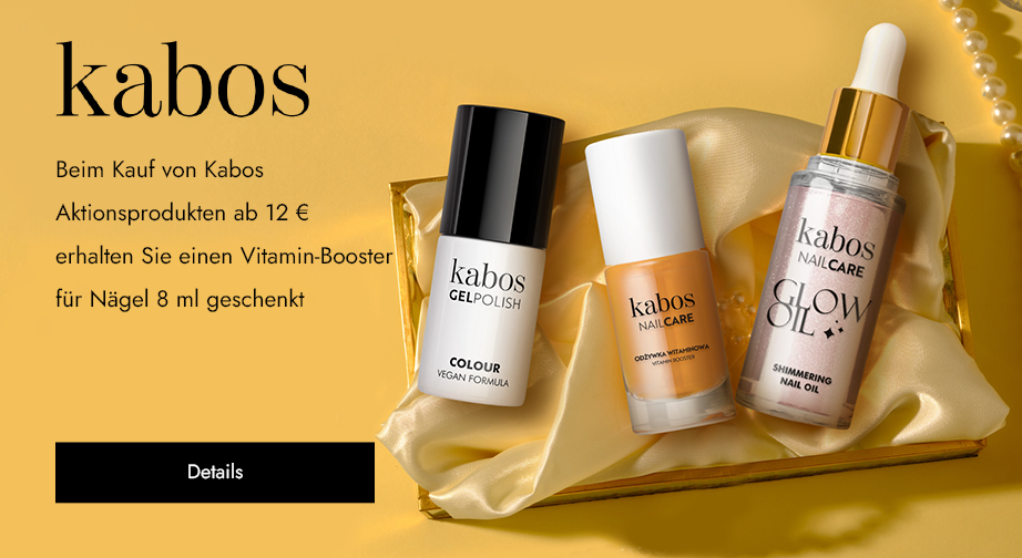 Beim Kauf von Kabos Aktionsprodukten ab 12 € erhalten Sie einen Vitamin-Booster für Nägel 8 ml geschenkt
