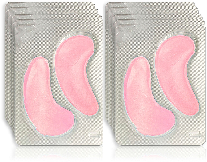 Augenpflegeset - Eclat Skin London Rose Blossom Glow Hydro-Gel Eye Pads (Hydrogel-Augenpads 2x10 St.) — Bild N1