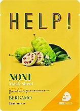 Gesichtsmaske mit Noni-Extrakt - Bergamo HELP! Mask — Bild N1