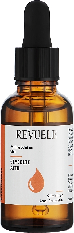 Gesichtspeeling mit Glykolsäure für problematische Haut - Revuele Exfoliators Peeling Solution With Glycolic Acid — Bild N1