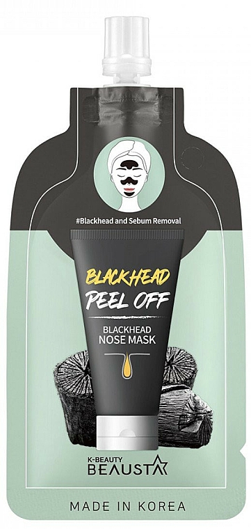 Seboregulierende Peel-Off Nasenmaske gegen Mitesser - Beausta Blackhead Nose Mask — Bild N1