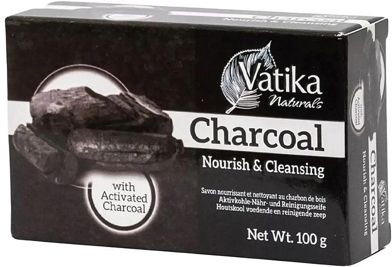 Dabur Vatika Charcoal Soap - Seife mit Aktivkohle — Bild N1