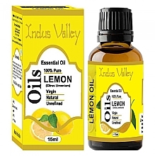 Düfte, Parfümerie und Kosmetik Natürliches ätherisches Öl mit Zitrone - Indus Valley Natural Essential Oil Lemon