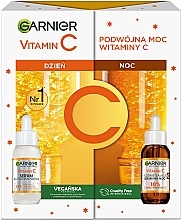 Düfte, Parfümerie und Kosmetik Gesichtspflegeset - Garnier Skin Naturals Vitamin C (Serum 2x30ml) 