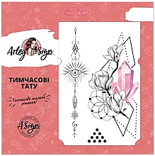 Flash-Tattoo Rosa Diamant - Arley Sign — Bild N1