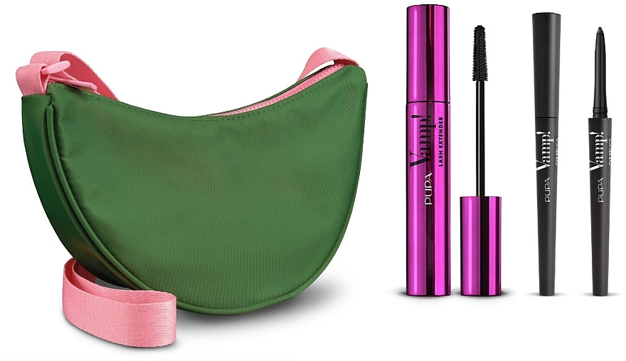 Set - Pupa Vamp! Lash Extender Mascara & Eye Pencil (mascara/14ml + eye/pencil/0.35g + bag) — Bild N1