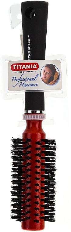 Runde Haarbürste mit Gummigriff mittel 25x7x5 cm - Titania — Bild N1