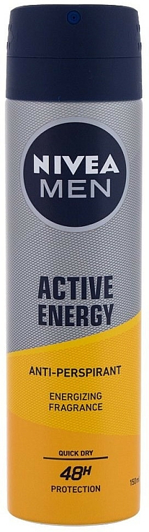 Körperpflegeset - Nivea Men Active Energy (After Shave Balsam 100ml + Duschgel 250ml + Deospray 150ml) — Bild N4
