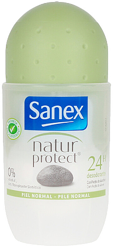 Deo Roll-on mit Alaun - Sanex Natur Protect 0% Piedra Alumbre Deo Roll-On — Bild N1