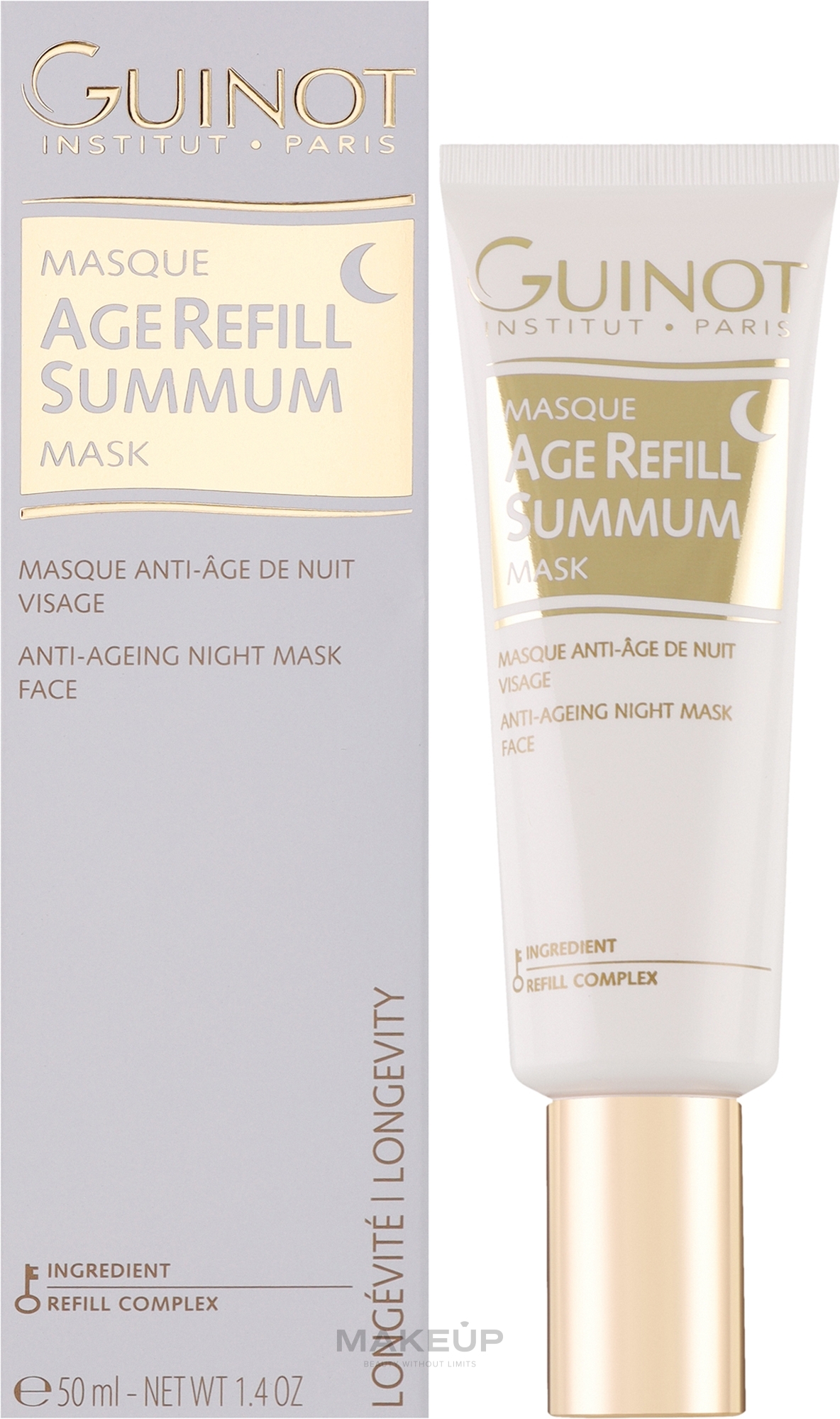 Anti-Aging-Gesichtsmaske für die Nacht - Guinot Anti Aging Night Mask — Bild 50 ml
