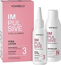 Montibello Impulsive Curls & Waves 3 - Set (Haarlotion 75ml + Neutralisator 75ml) — Bild N2