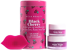 Düfte, Parfümerie und Kosmetik Set Schwarze Kirsche - NCLA Beauty Black Cherry (l/balm/10ml + l/scrub/15ml + scrubber)