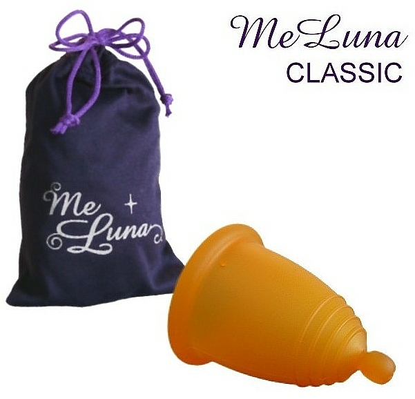 Menstruationstasse Größe S orange - MeLuna Classic Menstrual Cup Ball — Bild N1