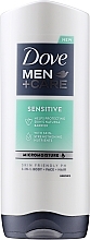 Düfte, Parfümerie und Kosmetik Duschgel für Gesicht und Haare - Dove Men+Care Sensitive 3-in-1 Body, Face and Hair Wash