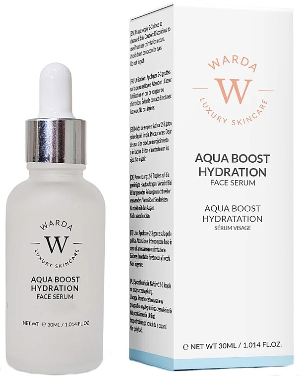 Gesichtsserum mit Hyaluronsäure - Warda Aqua Boost Hydration Face Serum  — Bild N1