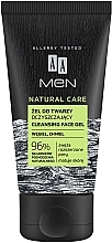 Düfte, Parfümerie und Kosmetik Gesichtsreinigungsgel mit Hopfen und Aktivkohle - AA Men Natural Care Cleansing Face Gel