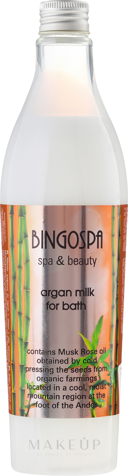 Arganmilch für Bad - BingoSpa Spa&Beauty Argan Milk For Bath — Bild 400 ml