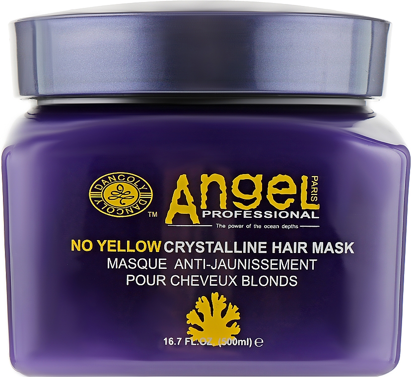 Haarmaske - Angel Professional Paris No Yellow Crystalline Hair Mask — Bild N1