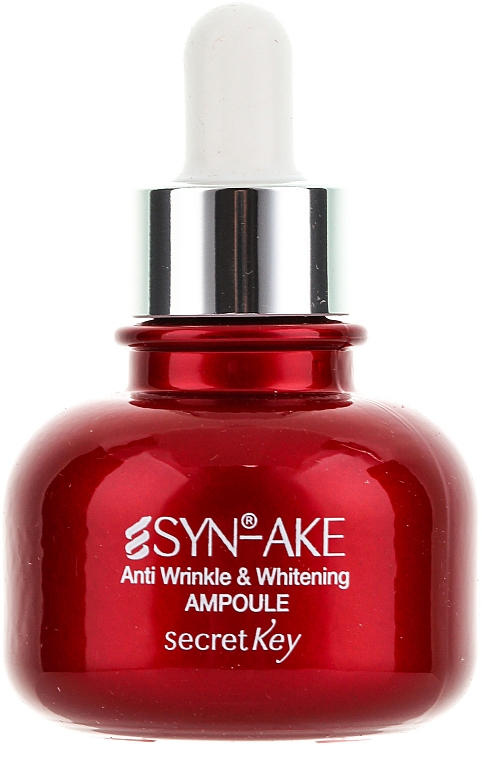 Aufhellendes Anti-Aging Serum - Secret Key Syn-Ake Anti Wrinkle Whitening Ampoule 
