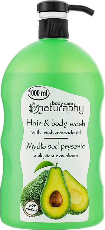 Duschgel für Haar und Körper mit Avocadoöl - Naturaphy — Bild N1