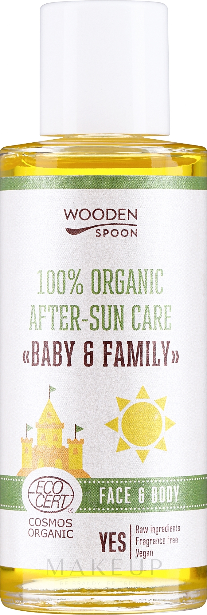After Sun Bio Lotion für Körper und Gesicht - Wooden Spoon 100% Organic After-Sun Care — Bild 100 ml