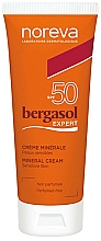 Sonnenschützende wasserfeste Mineralcreme für Gesicht und Körper SPF 50 - Noreva Laboratoires Bergasol Expert Mineral Cream SPF 50 — Bild N1