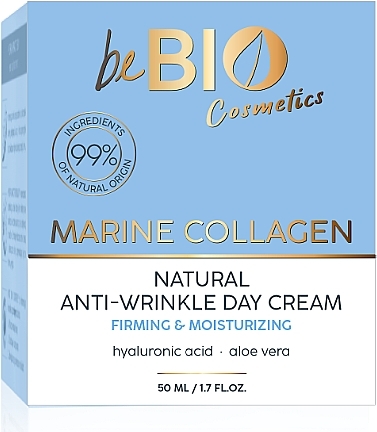 Natürliche Anti-Falten-Gesichtscreme für den Tag - BeBio Marine Collagen Natural Anti-wrinkle Day Cream — Bild N1