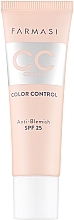 CC-Creme für das Gesicht - Farmasi CC Cream Color Control Anti-Blemish SPF25 — Bild N1