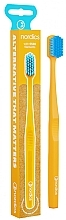 Düfte, Parfümerie und Kosmetik Zahnbürste Premium 6580 weich gelb mit blau - Nordics Soft Toothbrush Yellow