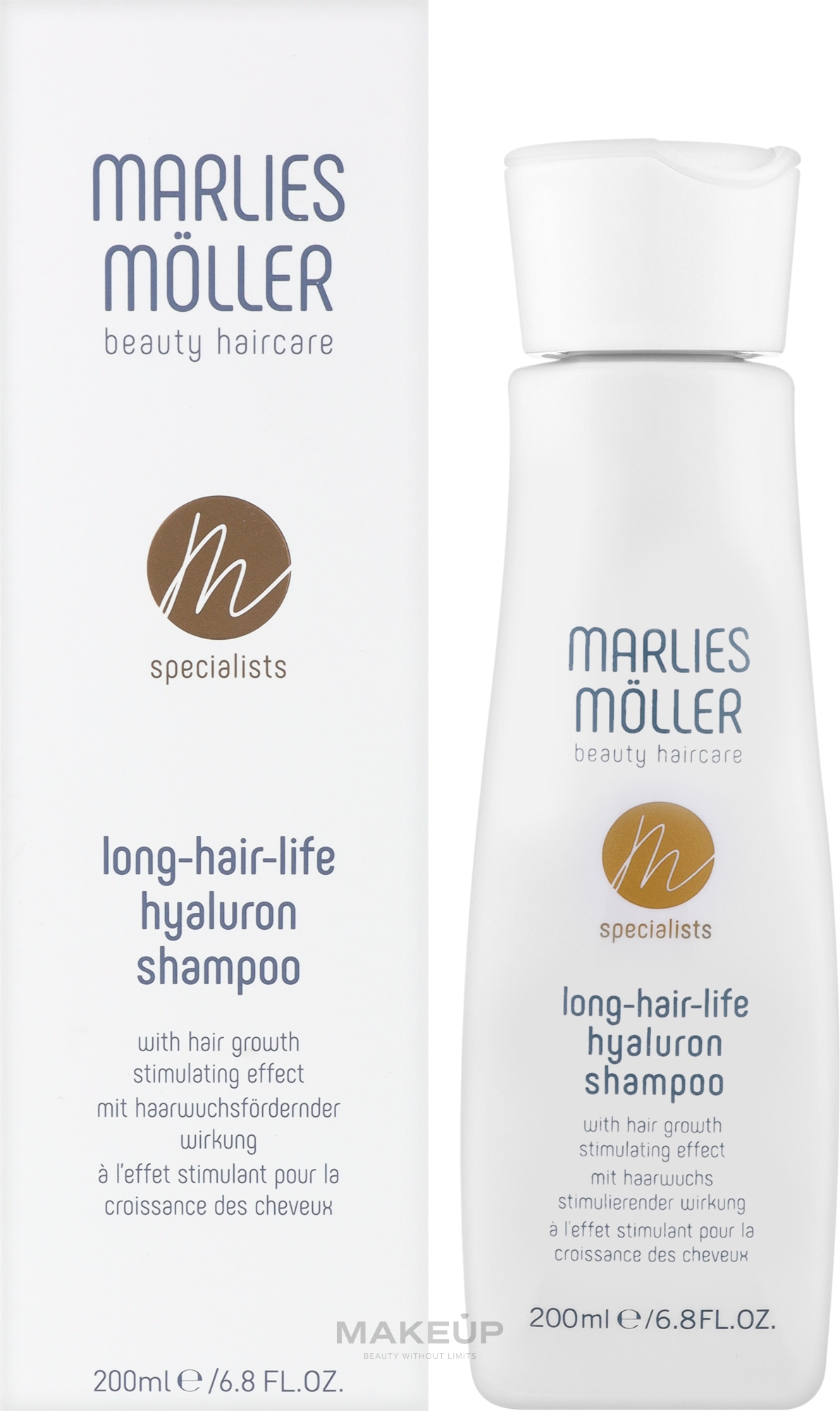 Haarshampoo - Marlies Moller Specialist Long-Hair-Life Hyaluron Shampoo — Bild 200 ml