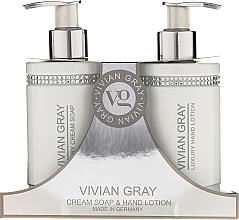 Düfte, Parfümerie und Kosmetik Handpflegeset - Vivian Gray White Crystals Set (Flüssige Cremeseife 250ml + Handlotion 250ml)
