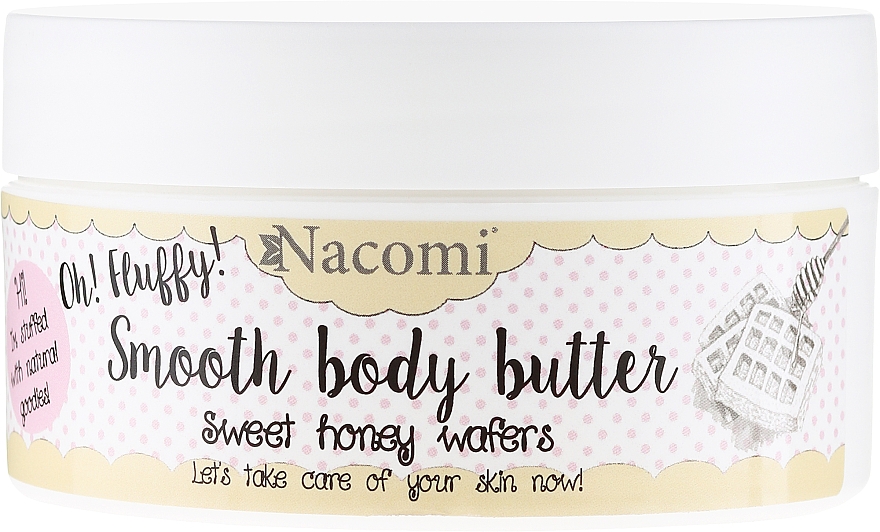 Körperbutter mit Aroma von süßen Honigwaffeln - Nacomi Smooth Body Butter Sweet Honey Wafers — Bild N1