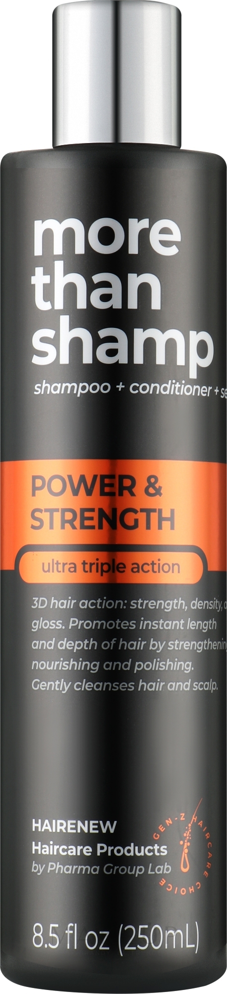 Haarshampoo 3D-Effekt - Hairenew Power & Strength Shampoo — Bild 250 ml