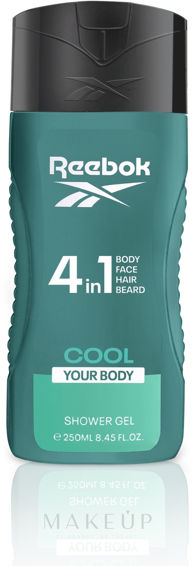 4in1 Duschgel für Männer - Reebok Cool Your Body Hair & Body Shower Gel — Bild 250 ml