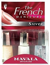 Düfte, Parfümerie und Kosmetik Nagellack-Set für French Manicure Silver - Mavala Kit Natural French Silver (Nagellack 2x5ml + Schnelltrocknender Überlack 5ml)