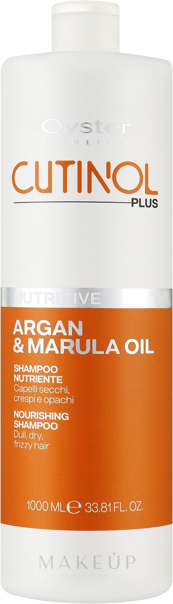 Shampoo für trockenes Haar - Oyster Cutinol Plus Argan & Marula Oil Nourishing Shampoo — Bild 1000 ml