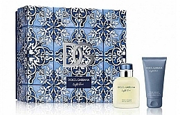 Düfte, Parfümerie und Kosmetik Dolce & Gabbana Light Blue Pour Homme - Duftset (Eau de Toilette 75ml + After Shave Balsam 50ml) 