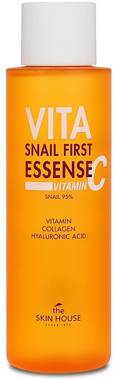 Gesichtstonikum mit Vitamin C, Hyaluronsäure, Kollagen und Schneckenschleimfiltrat - The Skin House Vita Snail First Essense Vitamin C — Bild N1