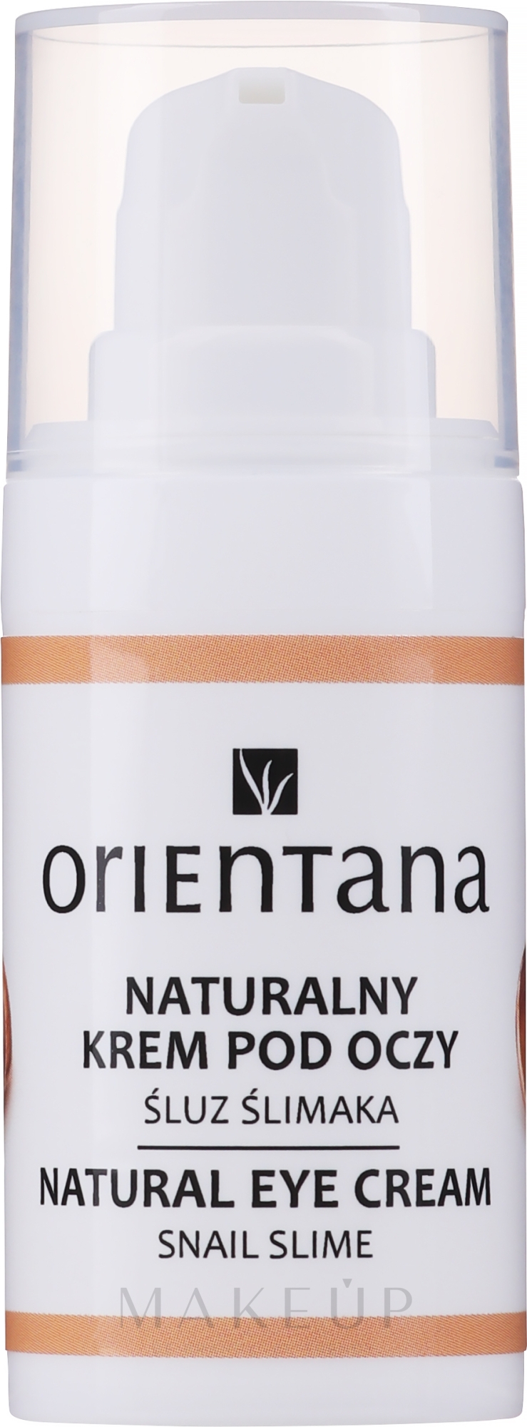 Augencreme für Tag und Nacht mit Schneckenextrakt - Orientana Natural Snail Eye Cream — Bild 15 ml