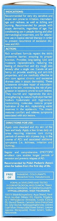 Fettige Creme für Gesicht und Körper bei Juckreiz und Brennen der Haut - Pharmaceris E Emotopic Special Lipid-Replenishing Cream — Bild N3