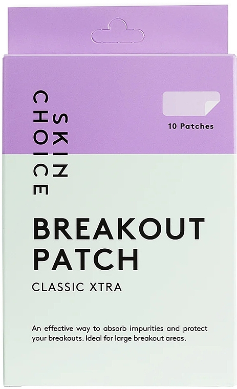 SkinChoice Breakout Patch Classic Xtra  - Hydrokolloidale Patches gegen Akne groß — Bild N1