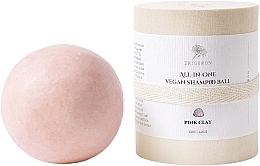 Festes Shampoo Rosa Tonerde - Erigeron All in One Vegan Shampoo Ball Pink Clay  — Bild N1