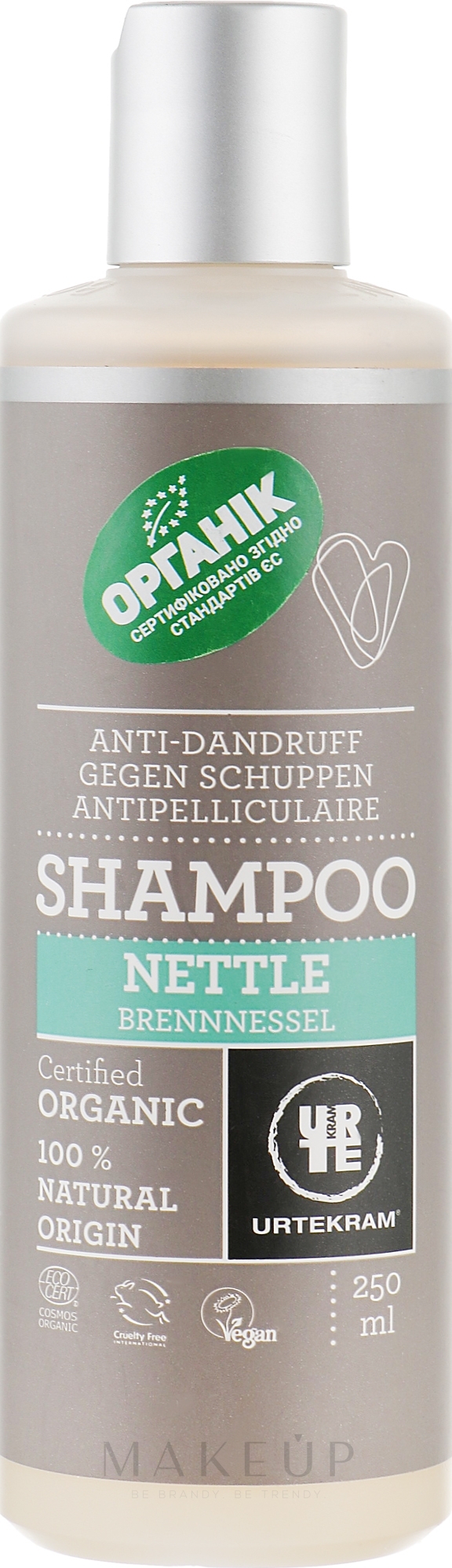 Anti-Schuppen Shampoo mit Brennnessel - Urtekram Nettle Anti-Dandruff Shampoo — Bild 250 ml