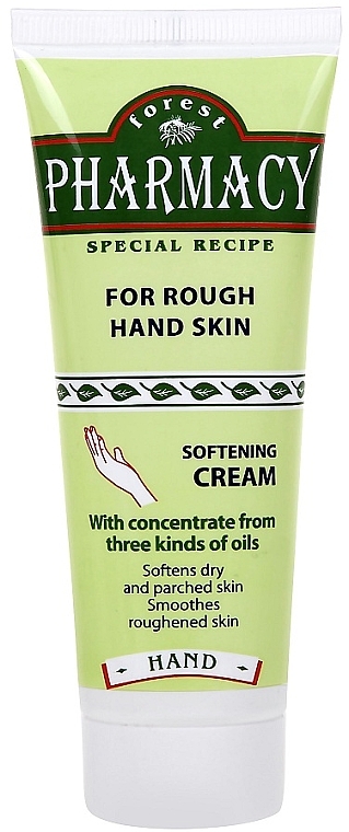 Weichmachende Handcreme für raue Haut mit Konzentrat aus 3 Pflanzenölen - Forest Pharmacy Softering Cream For Rough Hand Skin — Bild N1