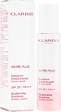 Düfte, Parfümerie und Kosmetik Aufhellende Gesichtsemulsion mit Matt-Effekt SPF 20 - Clarins White Plus Emulsion SPF20