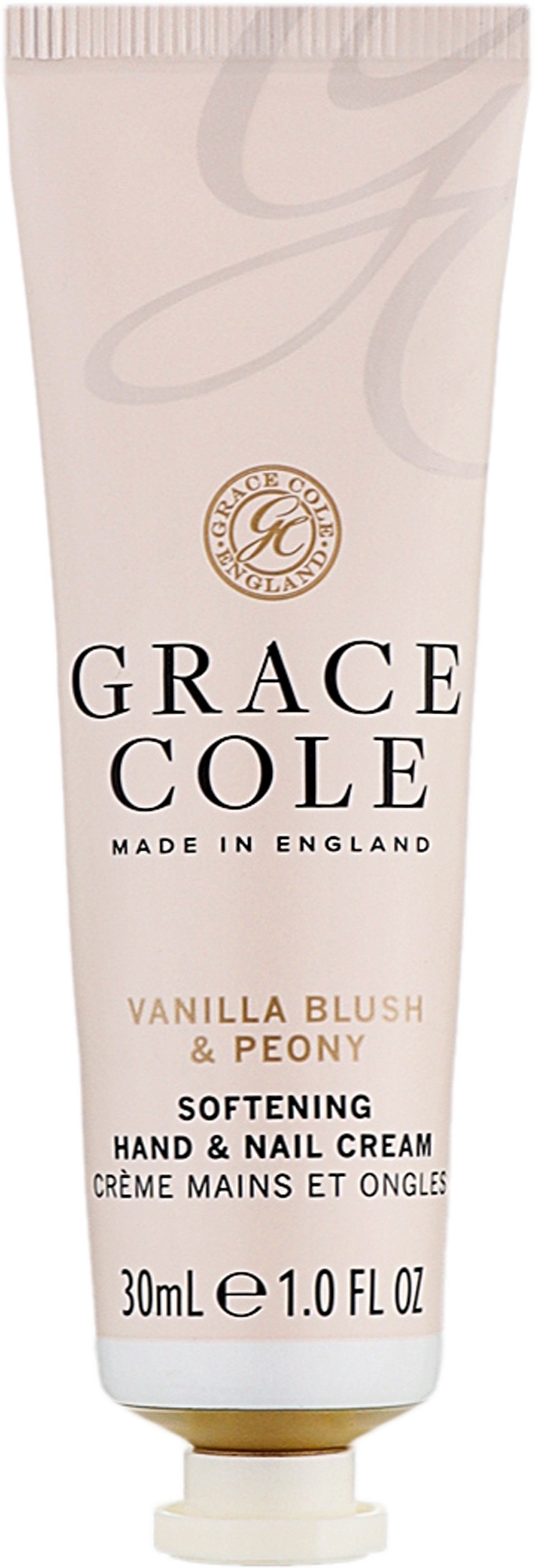 Handcreme Vanille & Pfingstrose - Grace Cole Boutique Hand & Nail Cream Vanilla Blush & Peony  — Bild 30 ml